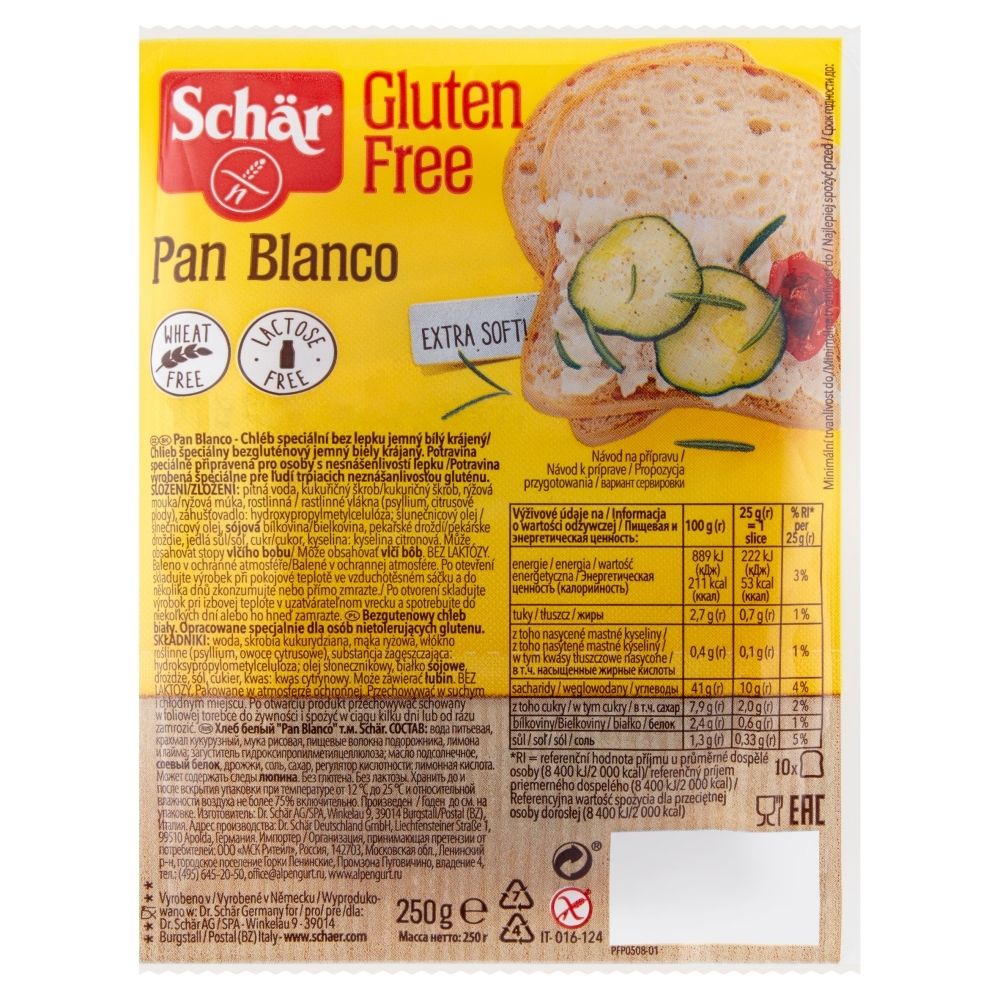 Schar Chleb biały Bezglutenowy 250 g