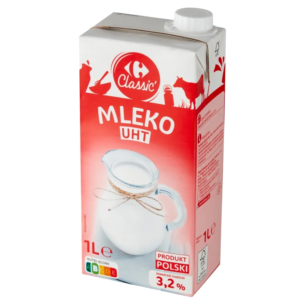 Carrefour Classic Mleko UHT 3,2 % 1 l
