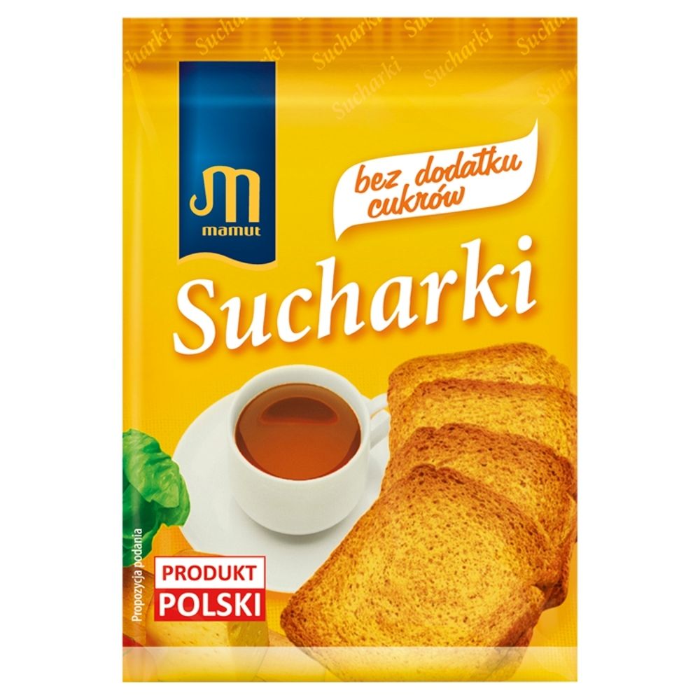 Mamut Sucharki bez dodatku cukrów 40 g (4 sztuki)