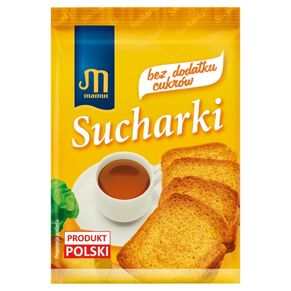 Mamut Sucharki bez dodatku cukrów 40 g (4 sztuki)