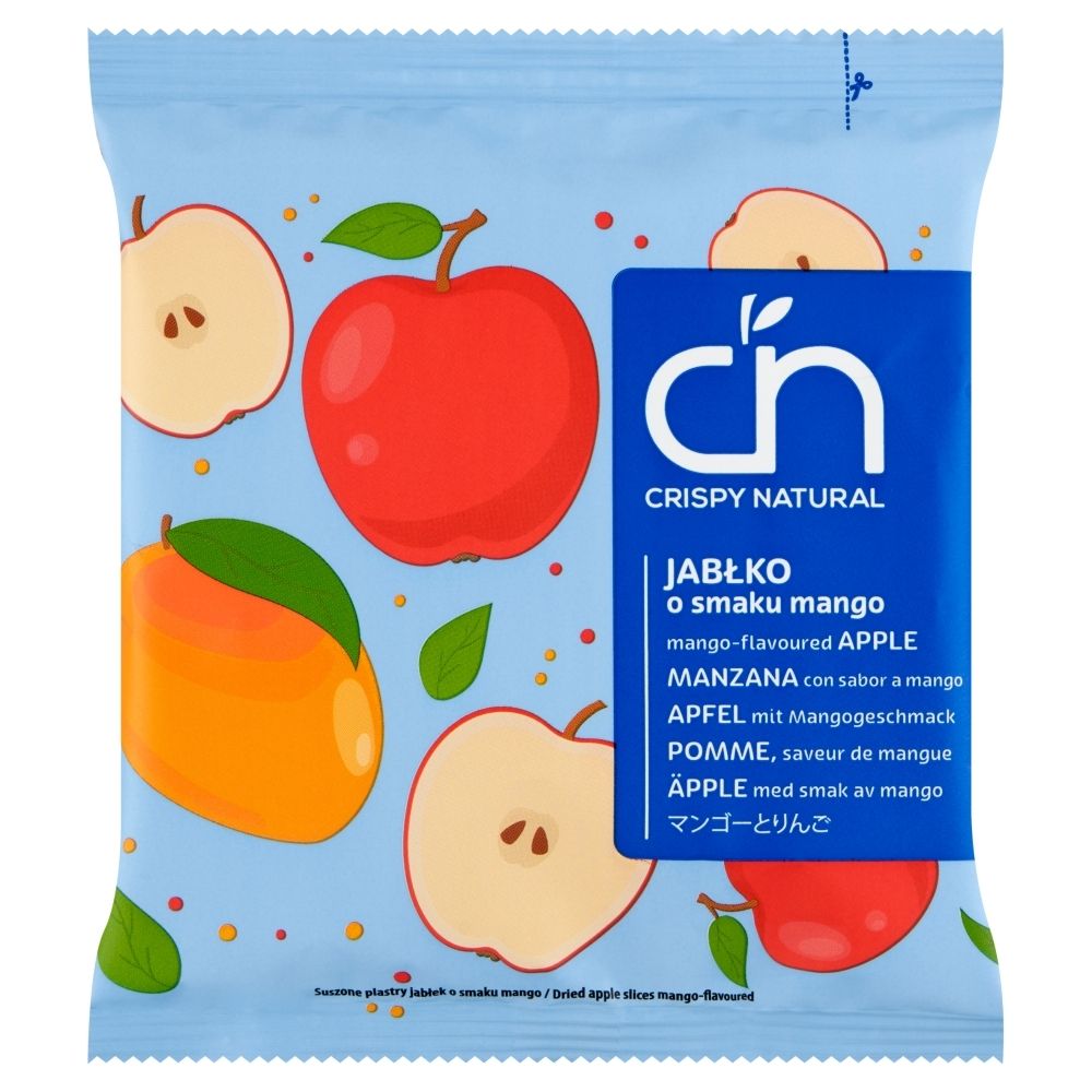 Crispy Natural Chipsy z jabłka z sokiem z mango 18g