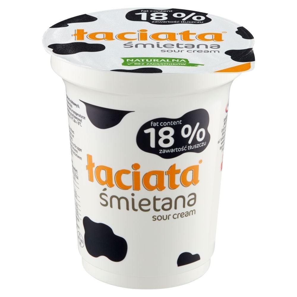 Śmietana Łaciata 18% Pasteryzowana 330G