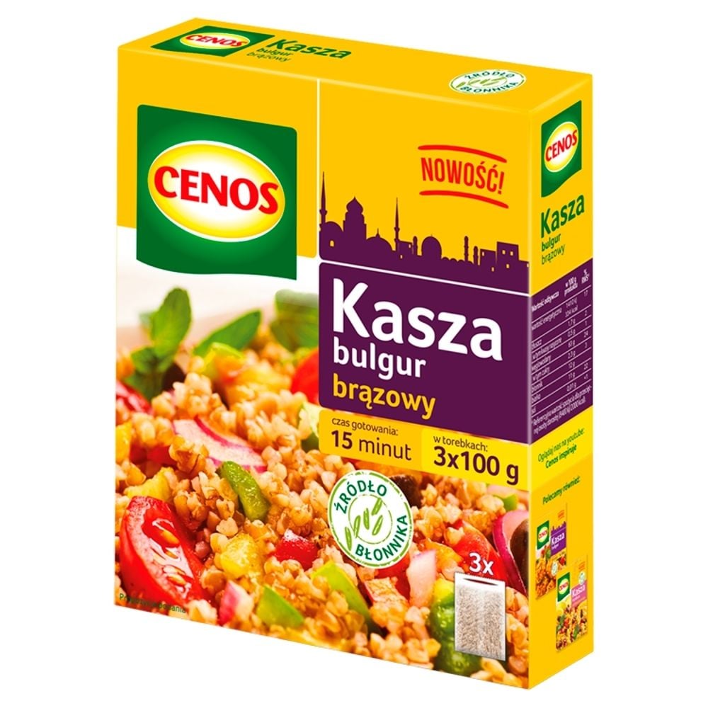 Kasza Bulgur Brązowy 3 X 100 G Cenos