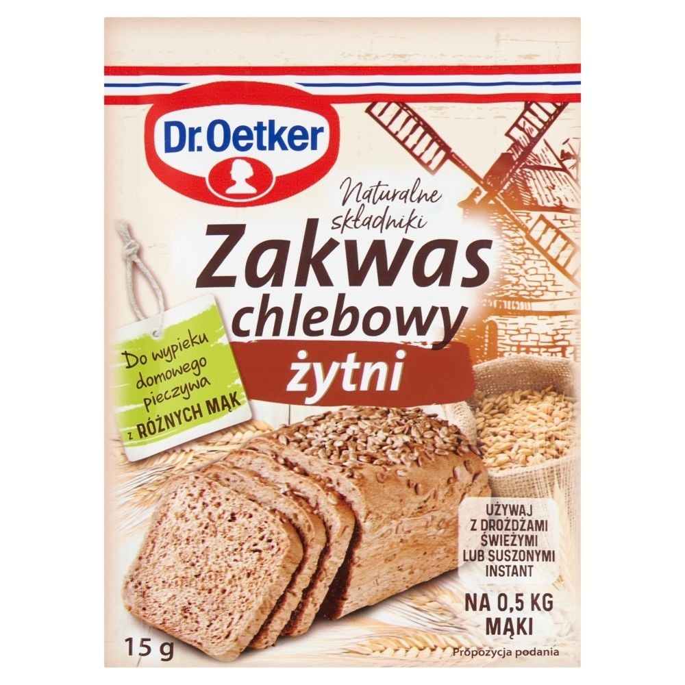 Dr Oetker ZAKWAS CHLEBOWY ŻYTNI 15G Zakupy dla domu i biura! 74897760