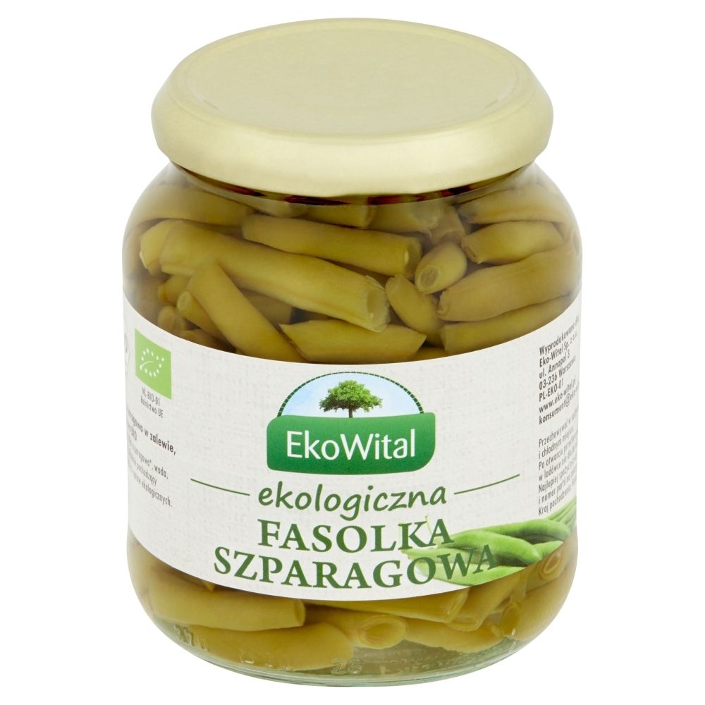 Eko Wital Fasolka szparagowa w zalewie BIO 340g/185g EkoWital