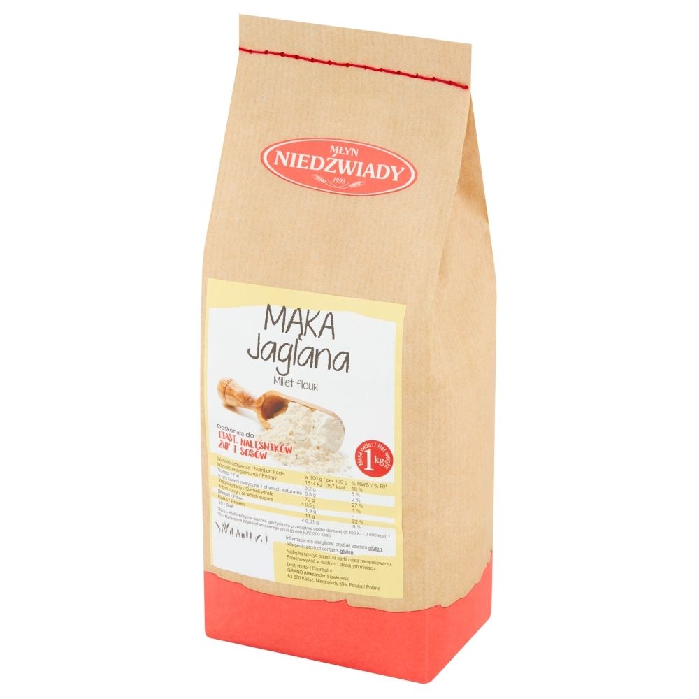 MŁYN NIEDŹWIADY Mąka jaglana 1kg Młyn Niedźwiady