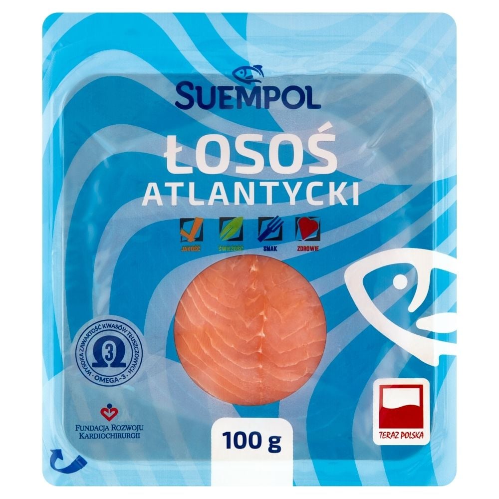Suempol ŁOSOŚ ATLANT. WĘDZONY 100G SUEMPOL