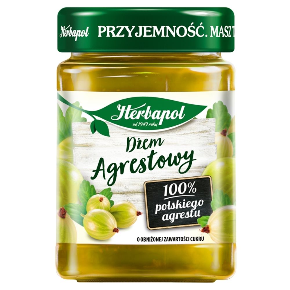 Herbapol Dżem agrestowy o obniżonej zawartości cukru 280 g