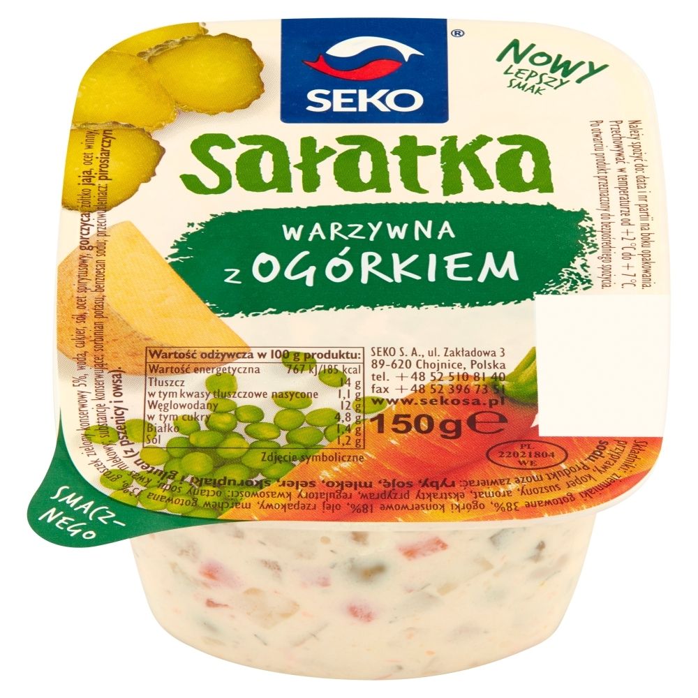 Seko Sałatka warzywna z ogórkiem 150 g