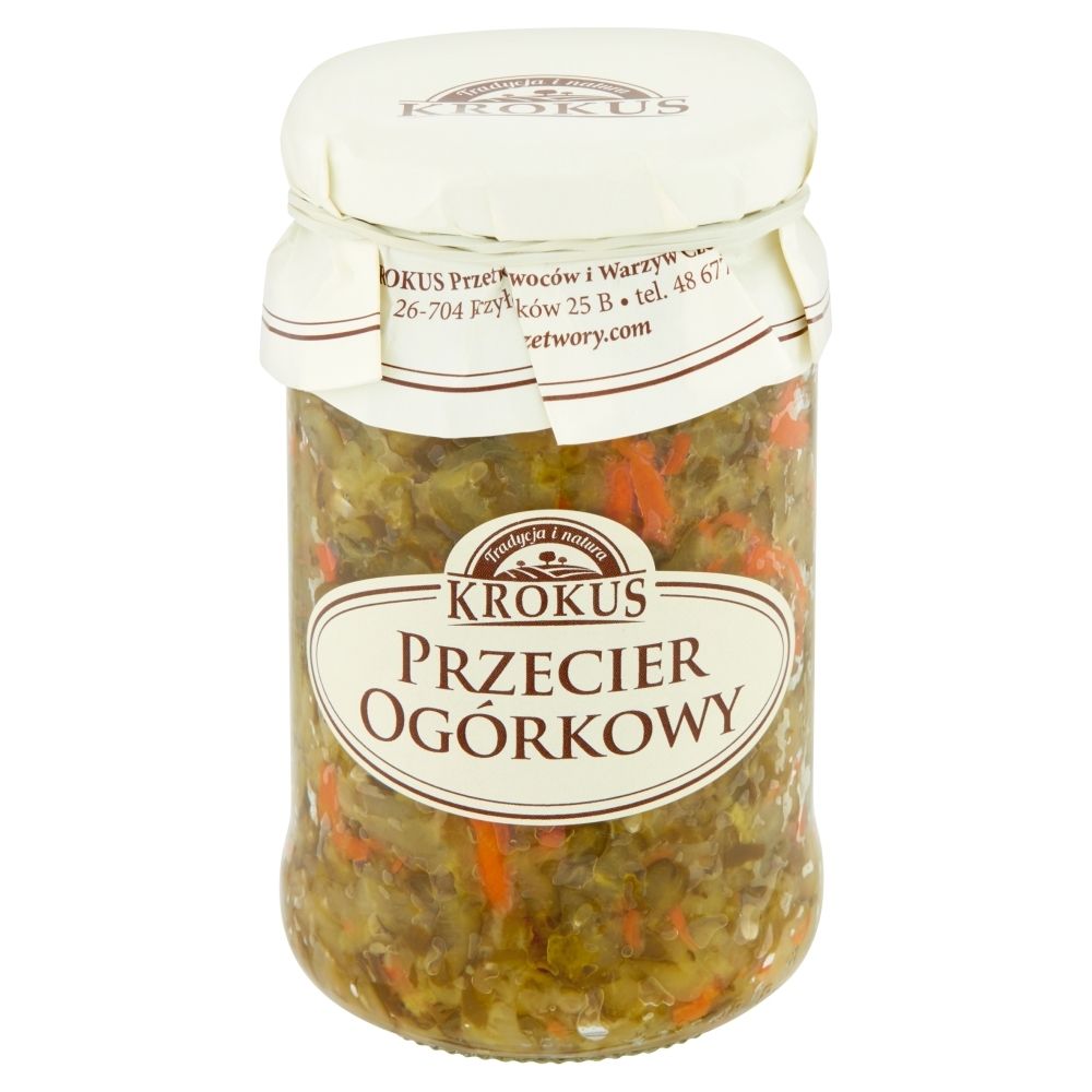 Krokus Przecier Ogórkowy Naturalny 340g - Krokus smaknatury-KROPRZECIEOGO