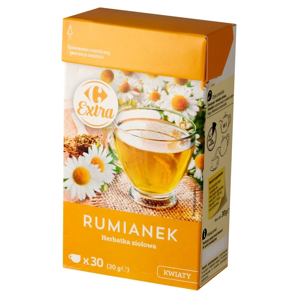 Carrefour Extra Herbatka ziołowa kwiaty rumianek 30 g