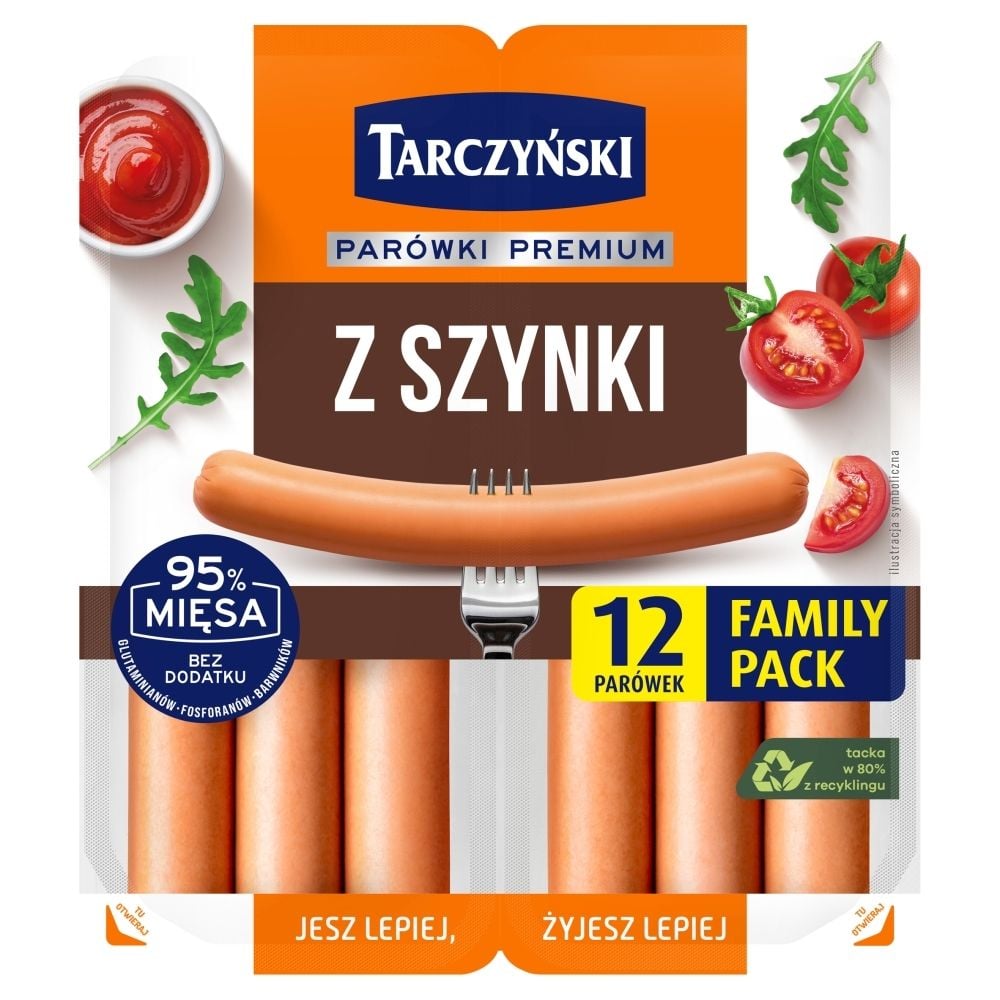 Parówki z szynki Family Pack 440 g Tarczyński