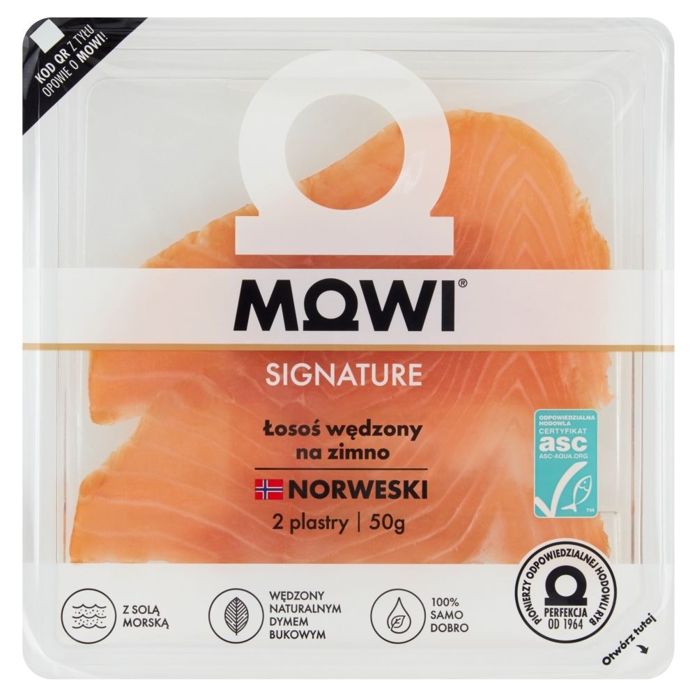 Mowi - Łosoś wędzony na zimno, 2 plastry