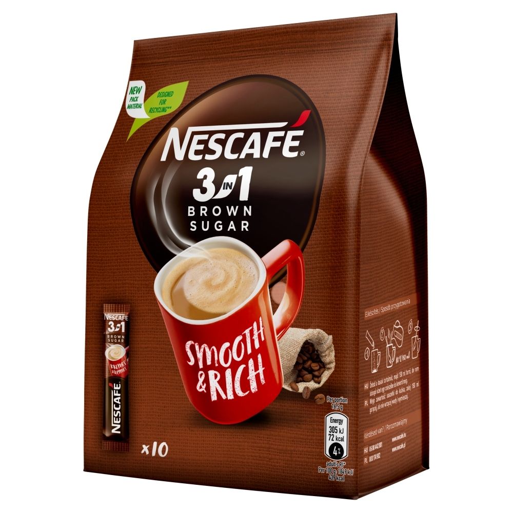 Nescafe 3In1 Brown Sugar 10X16.5G