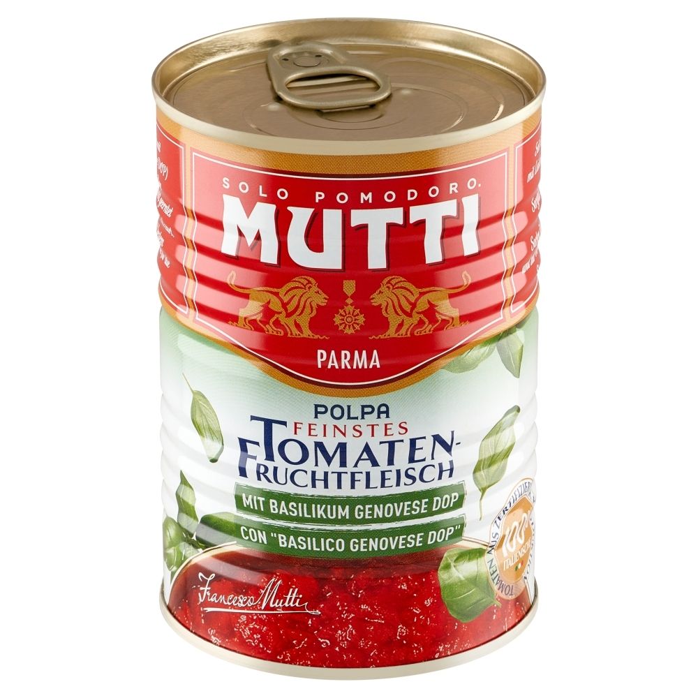 DEVELEY Pomidory krojone z bazylią 400 g Mutti