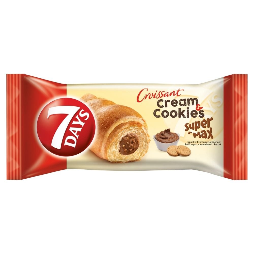7DAYS Super MAX nadzienie orzecha laskowego z kawałkami ciastek 110g
