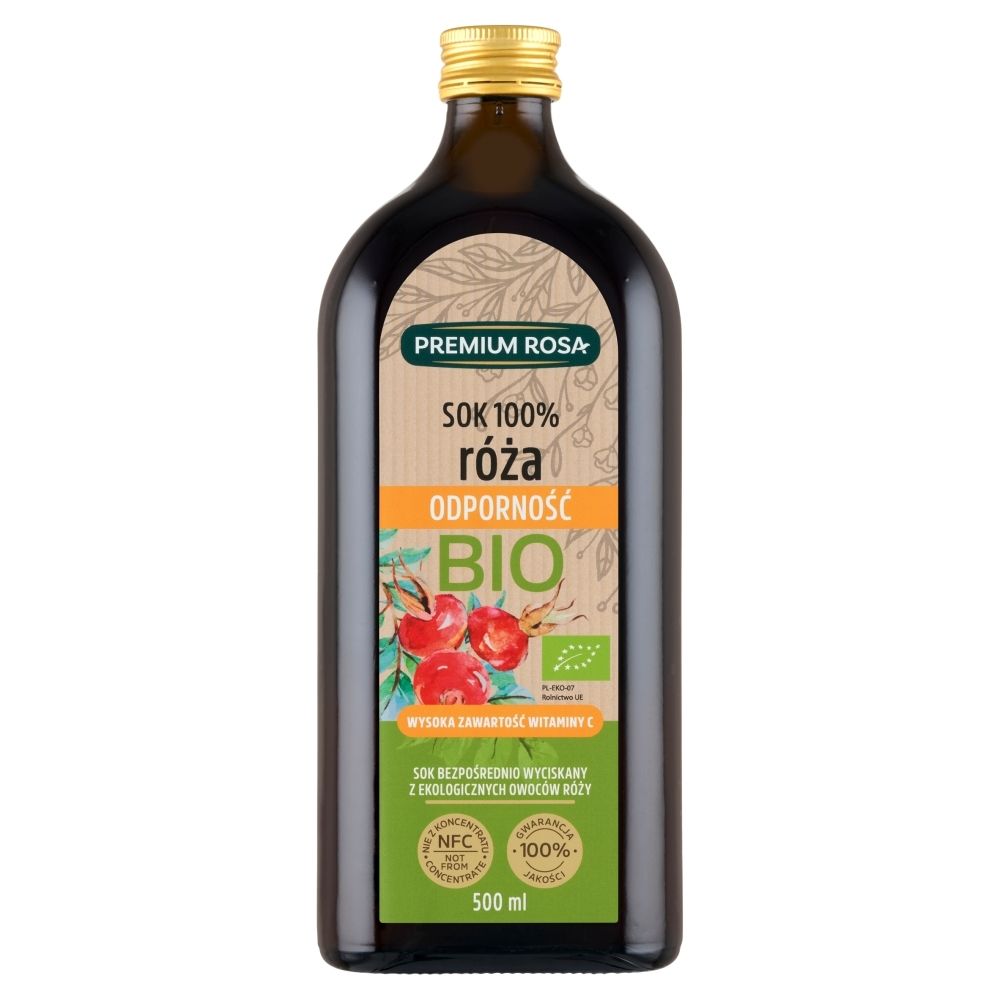 Premium Rosa Dzika Róża sok 100% BIO B/C 500ml
