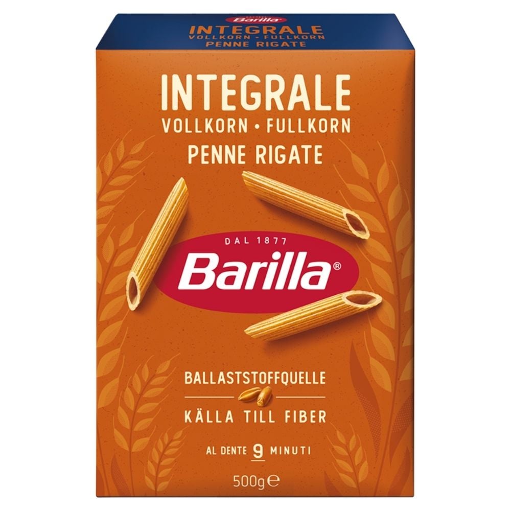 BARILLA Makaron pełnoziarnisty rurki skośne Pennette Rigate