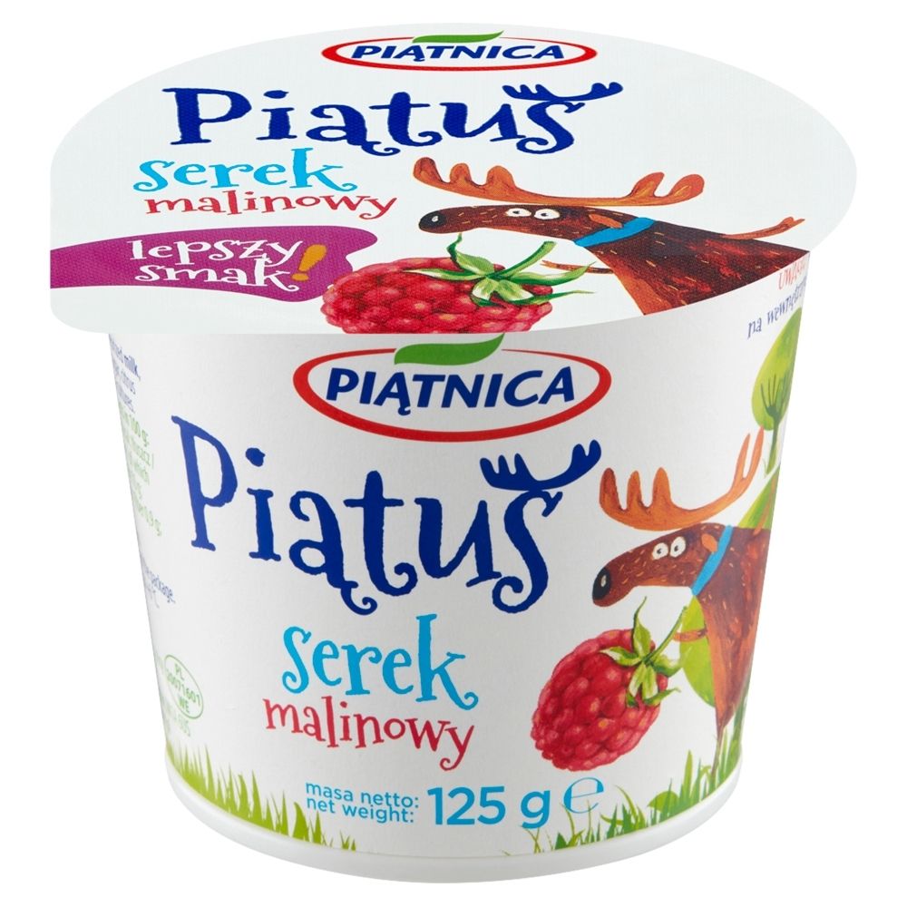 Piątnica Piątuś Serek malinowy 125 g