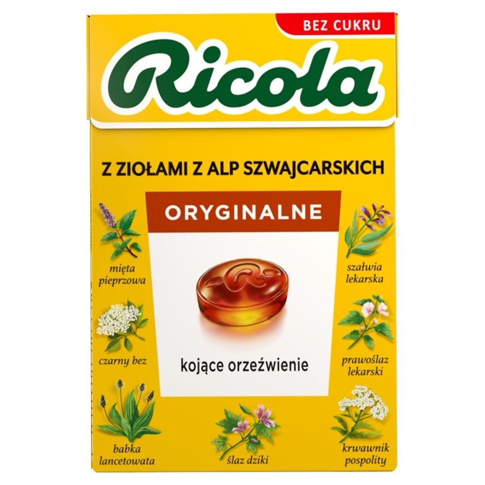 Ricola Cukierki Oryginalne Ziołowe 27.5g GRIK.9130