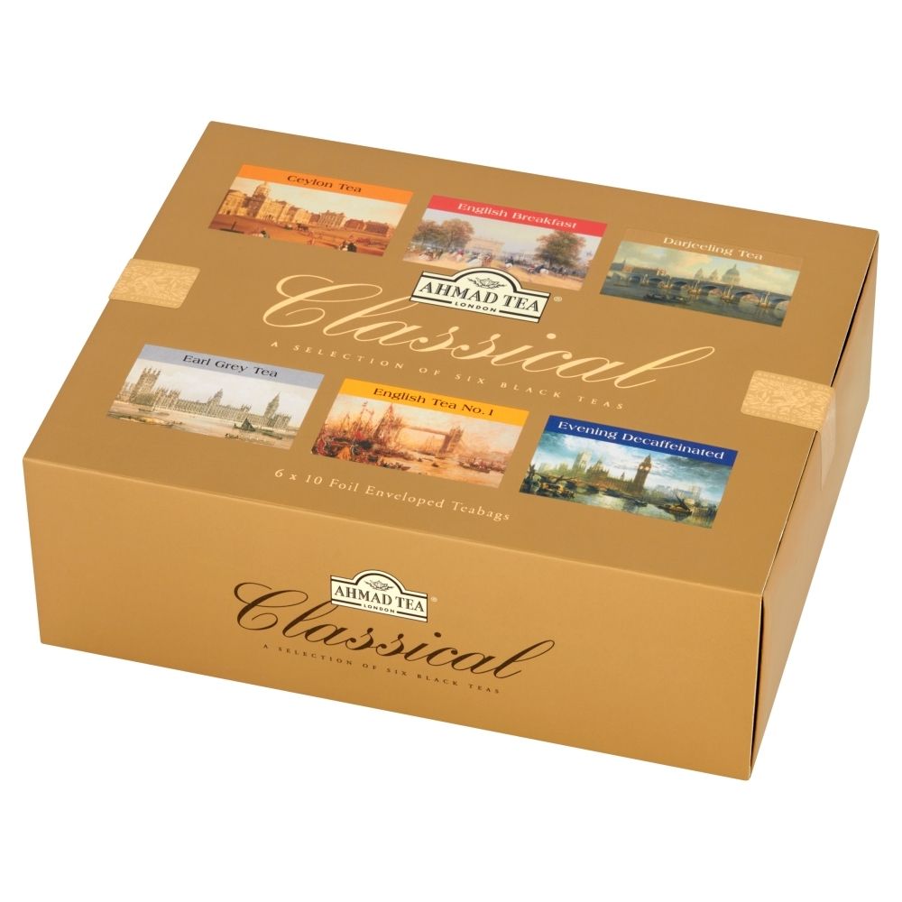 Ahmad Tea Classical zestaw sześciu klasycznych herbat czarnych 6x10 torebek aluminiowych