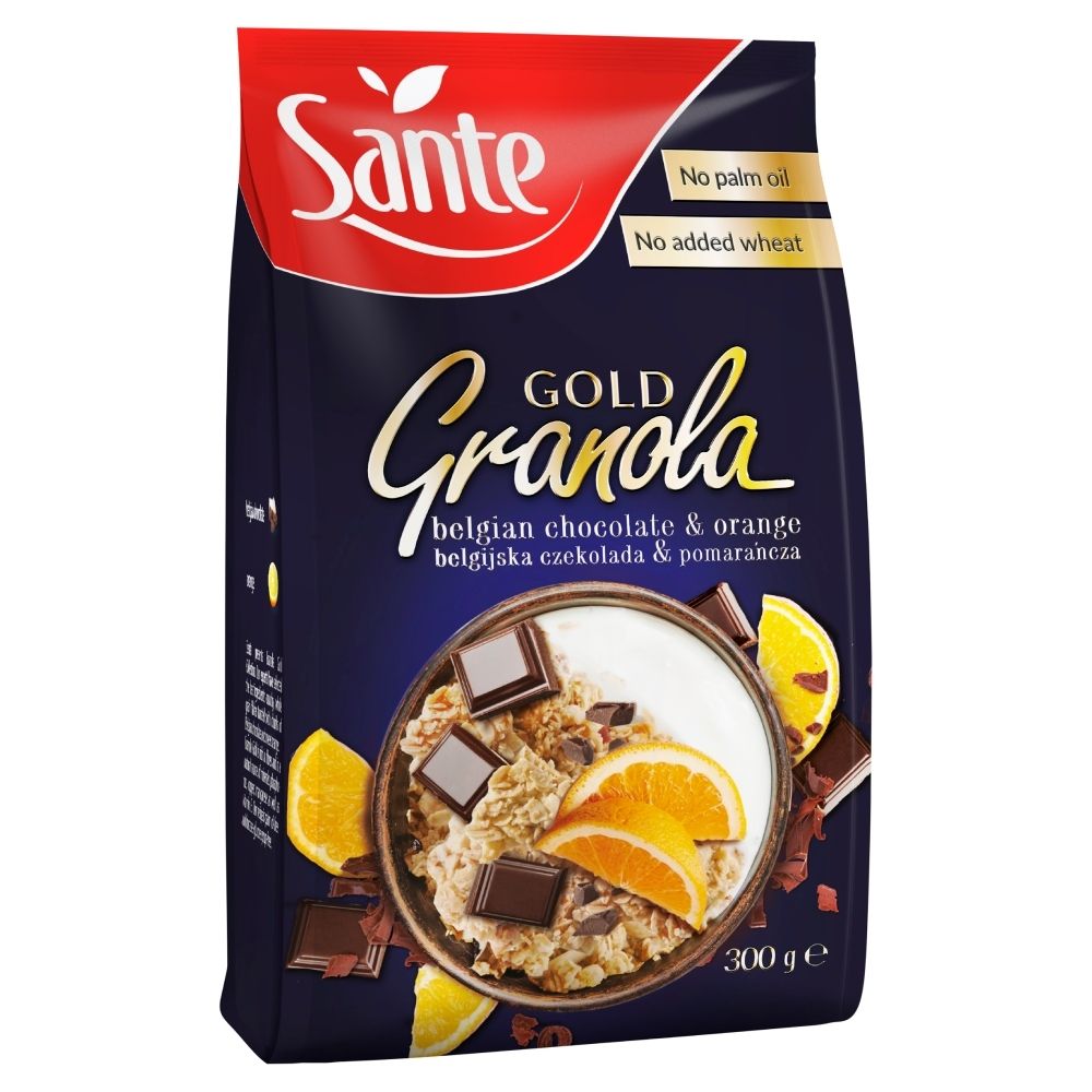 Sante Granola Gold czekoladowa z pomrańczą 300g -