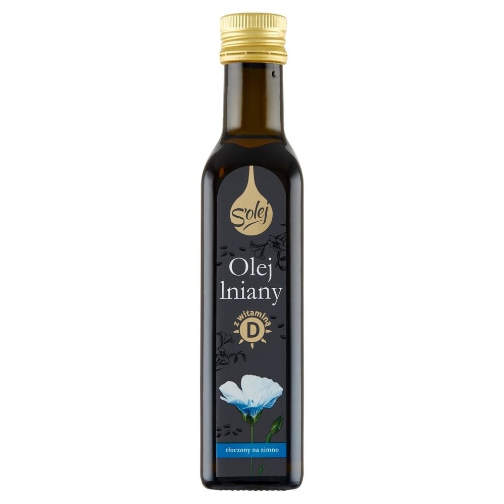 Oleofarm Olej lniany z wit. D S'olej 250ml - 5904960012521