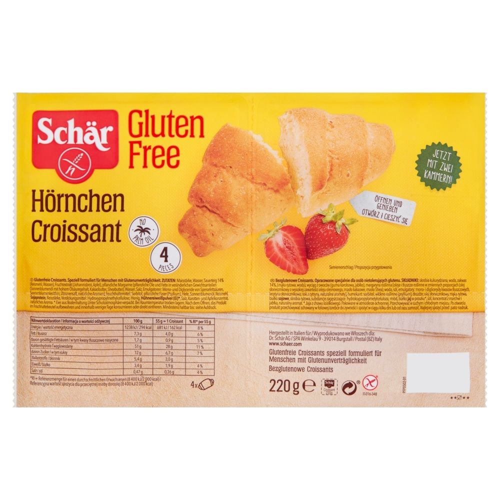 Schar Rogaliki Croissant bezglutenowe 220g - Schär