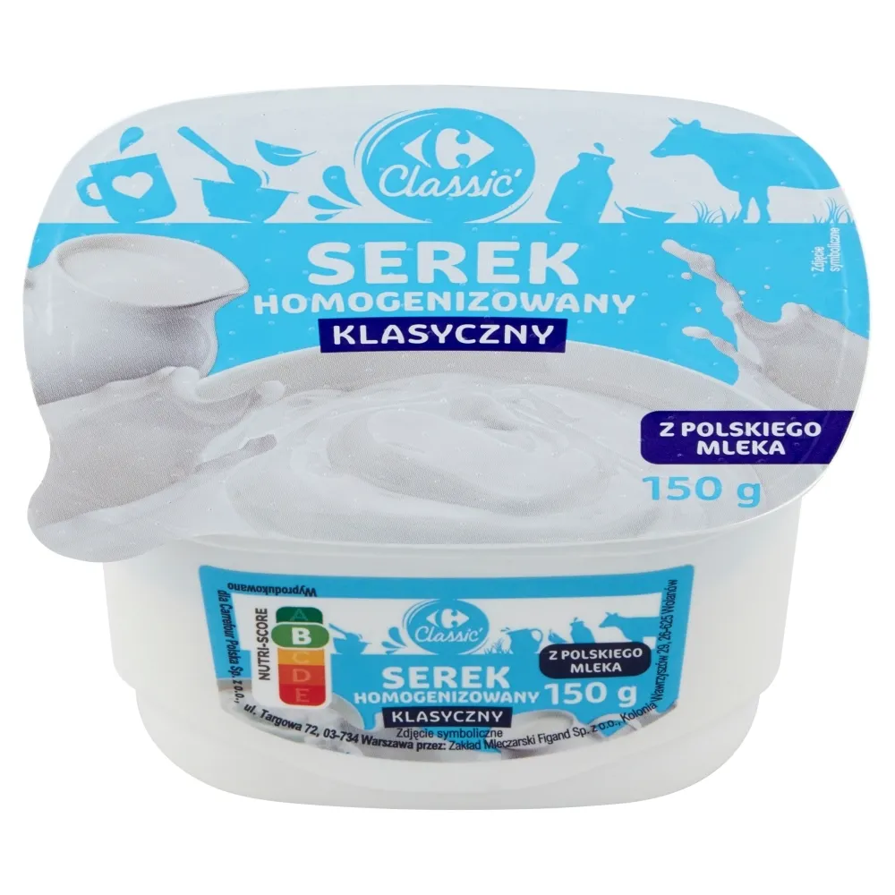 Carrefour Classic Serek homogenizowany klasyczny 150 g