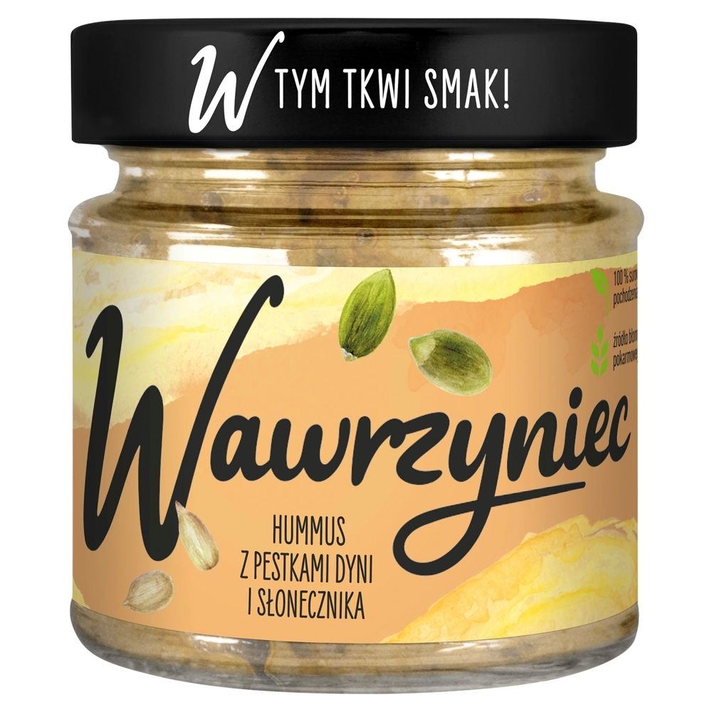 Wawrzyniec Pasta warzywna hummus z pestkami dyni i słonecznika 180 g