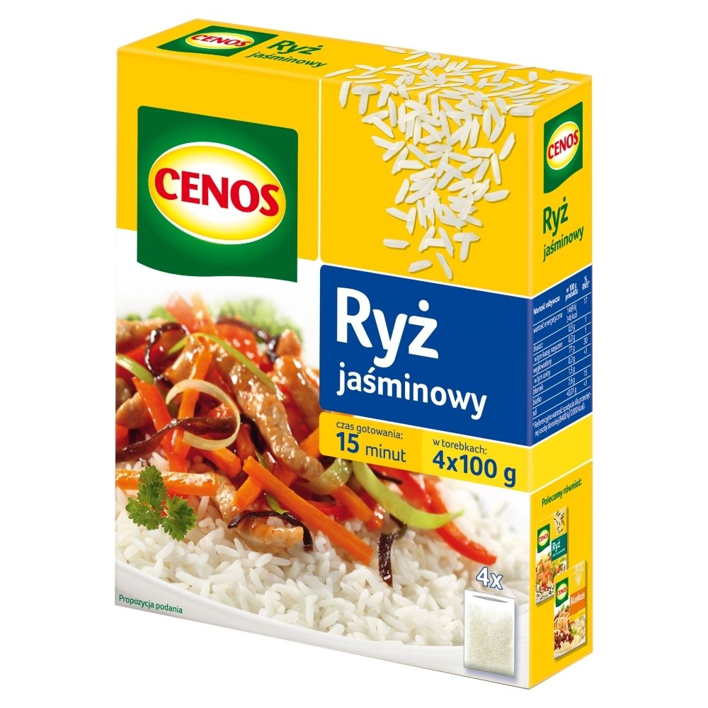 Cenos RYŻ JAŚMINOWY 4 X 100 G Zakupy dla domu i biura! 30675789