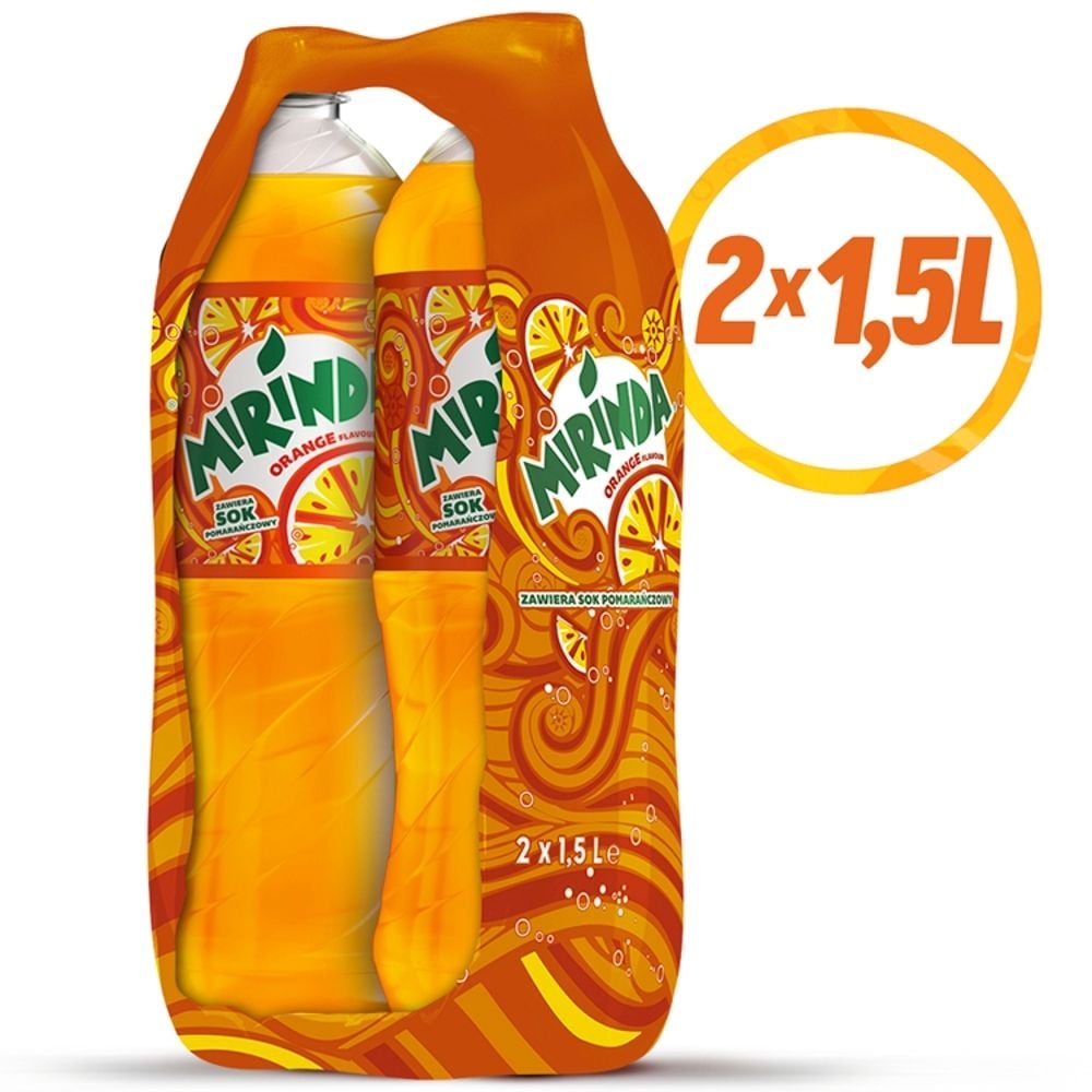 Mirinda - Napój gazowany o smaku pomarańczowym