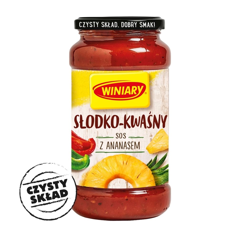 WINIARY Sos Słodko-Kwaśny danie z ryżem 500g
