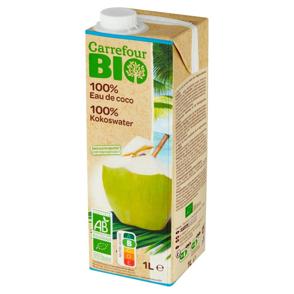 Carrefour Bio Ekologiczna woda kokosowa 1 l