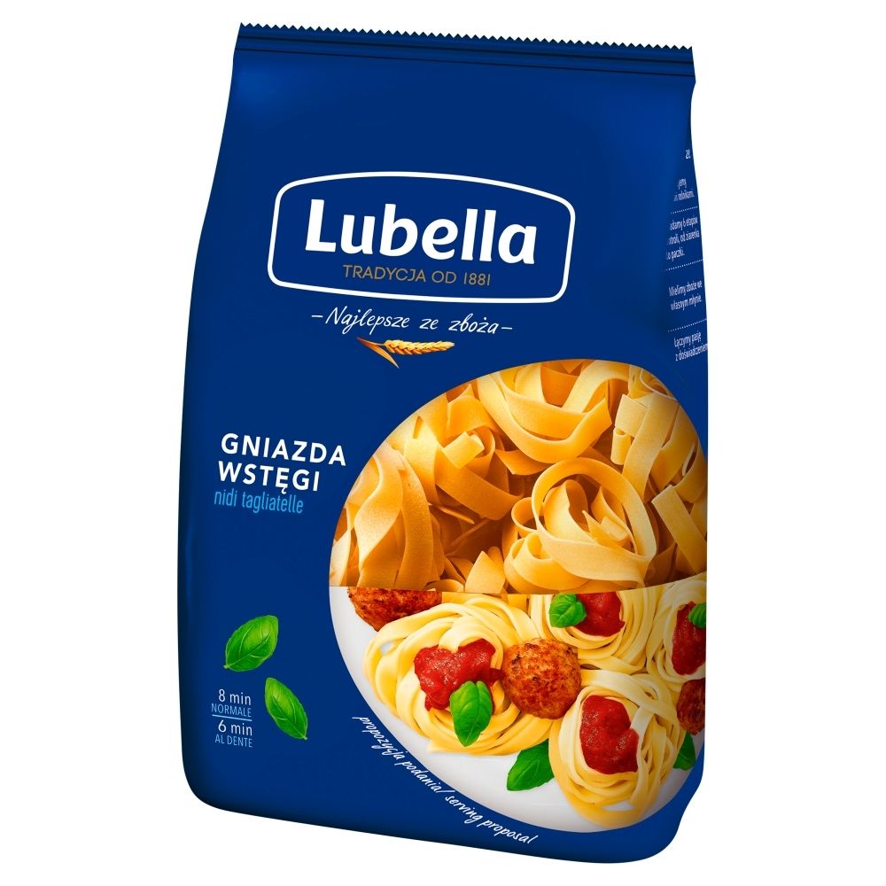 Lubella Makaron gniazda wstęgi Tagliatelle 400 g