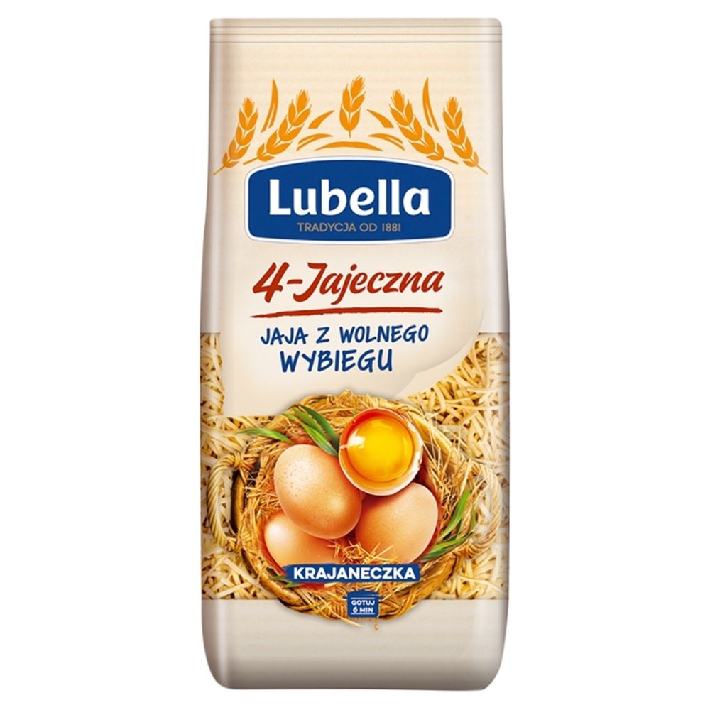 Lubella Makaron jajeczny krajaneczka 4-jajeczna 200 g