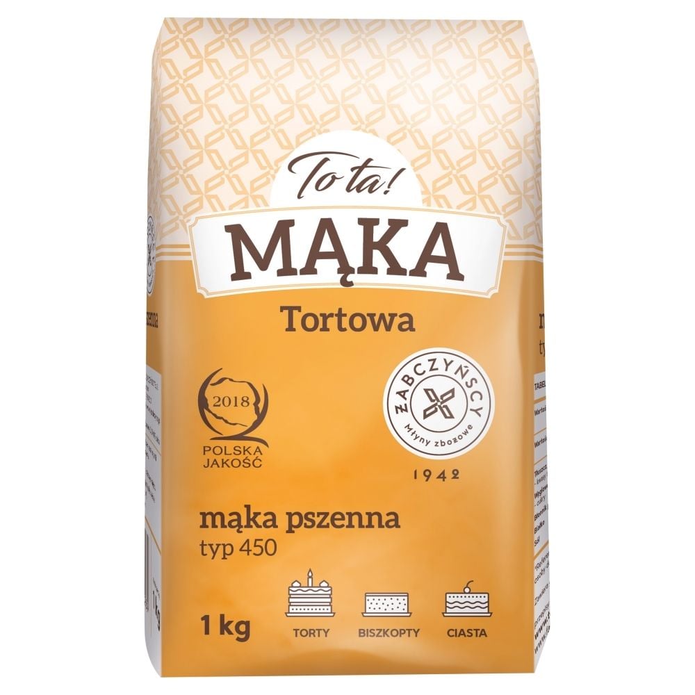 MĄKA PSZENNA TORTOWA TYP 450 1KG TOTA
