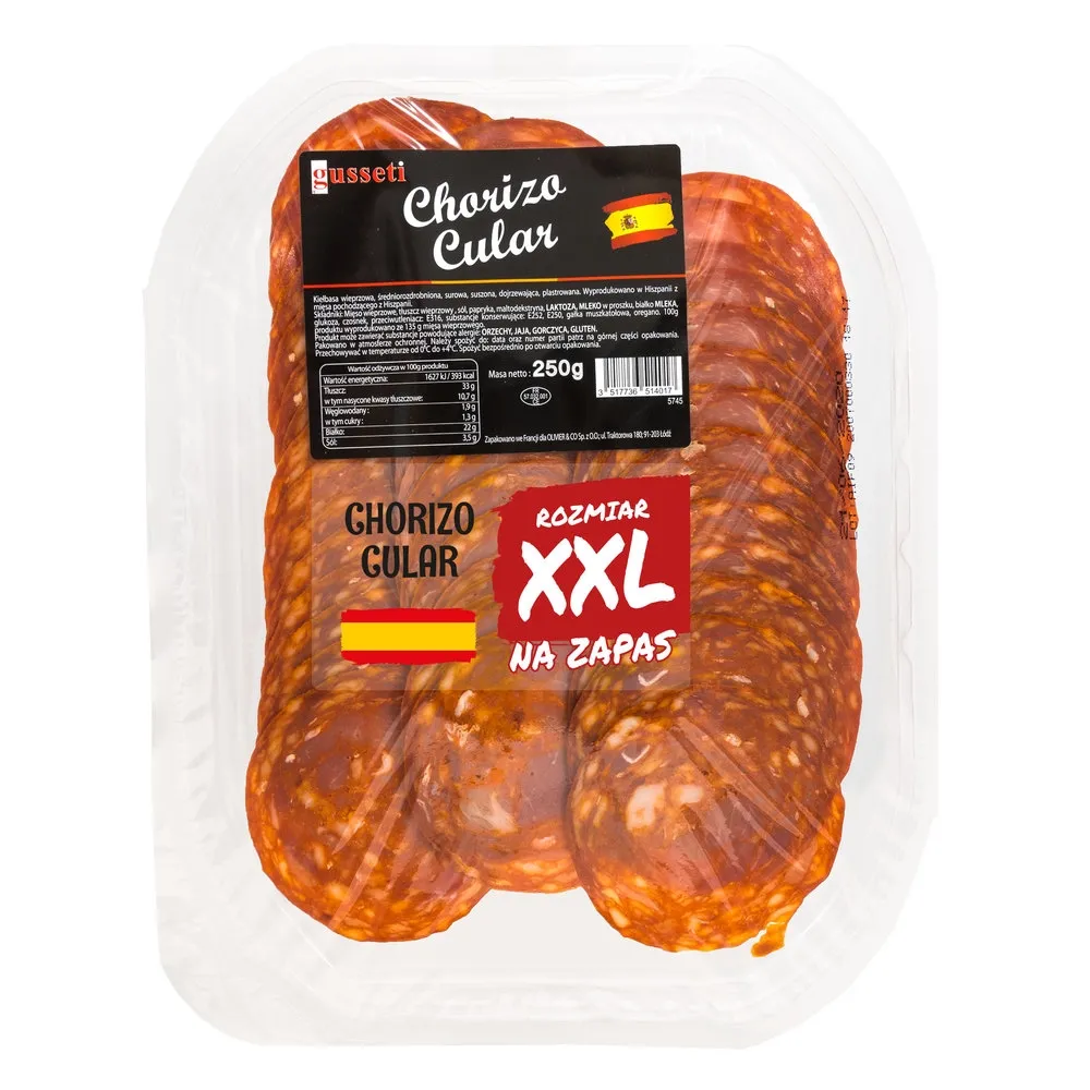 Chorizo Cular plastry 250 g Bell