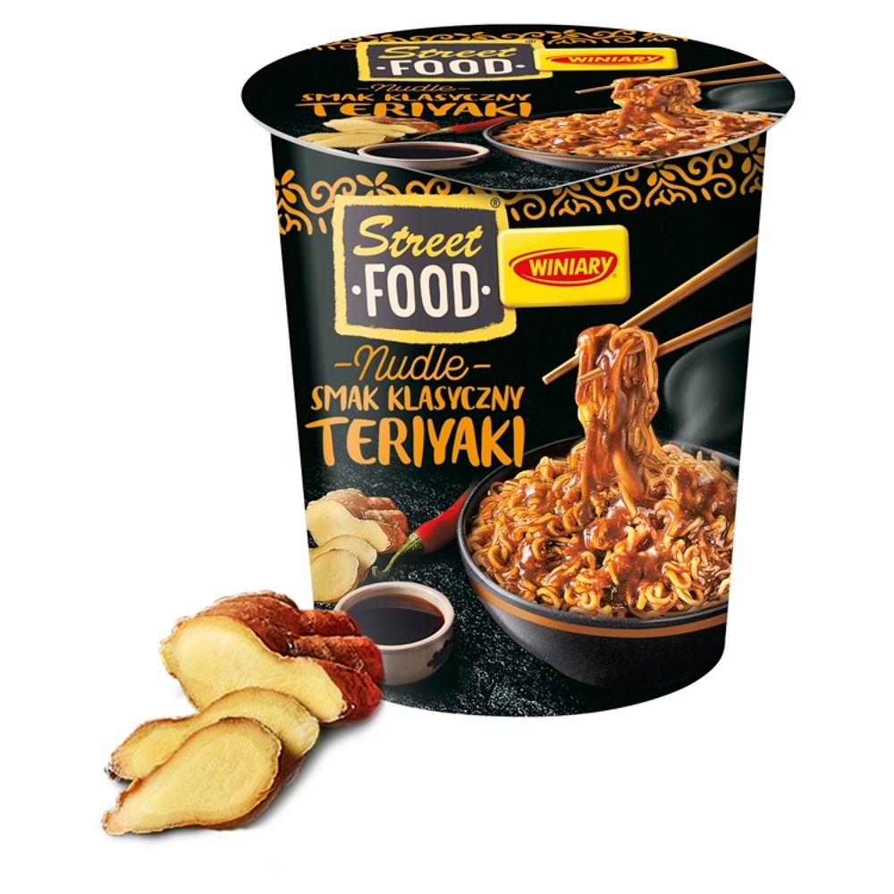 Winiary Street Food Nudle Danie instant smak klasyczny teriyaki 75 g