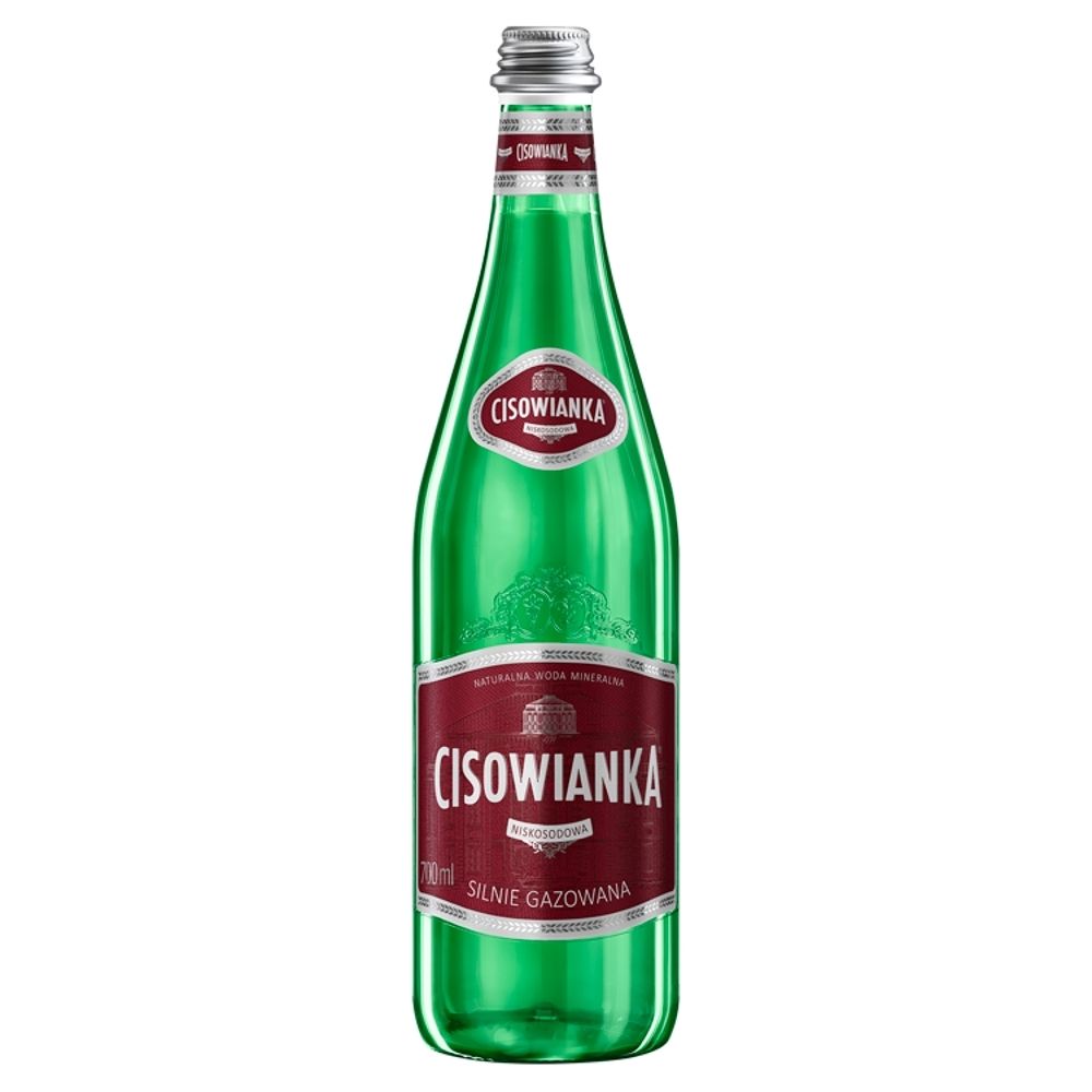 Cisowianka Woda Silnie Gazowana Butelka Szklana 0 7l 105L016