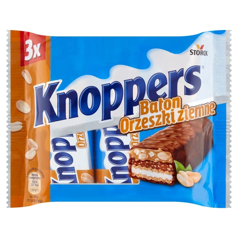 Knoppers Baton Orzeszki Ziemne 120G