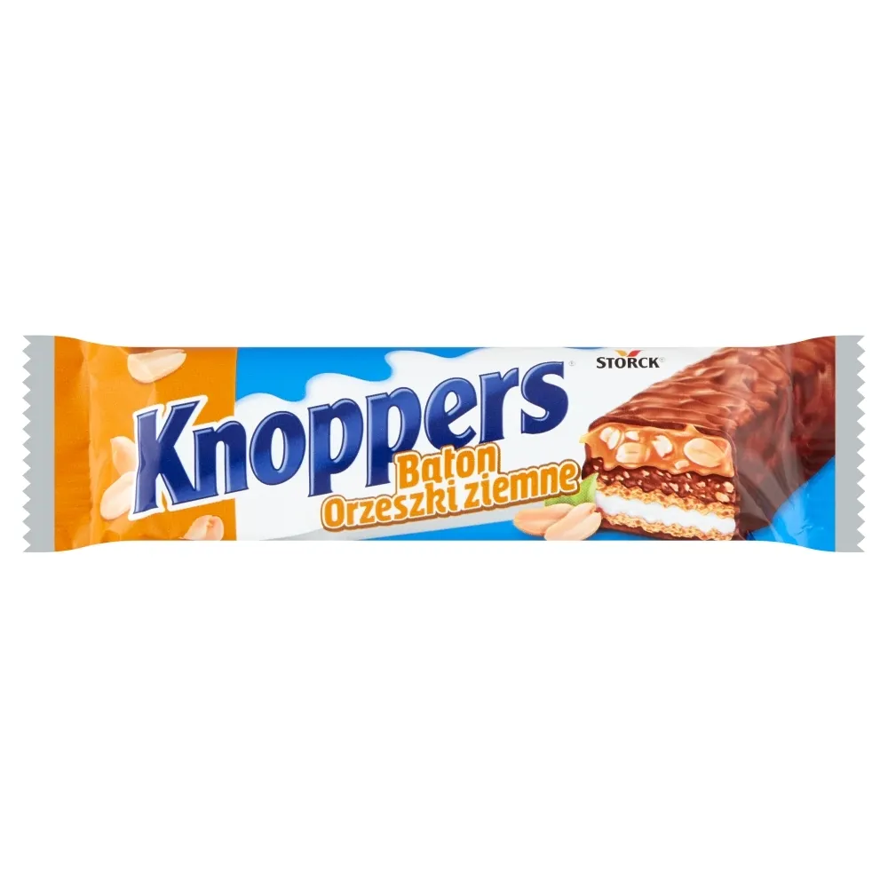 Knoppers - Baton waflowy  oblany mleczną czekoladą