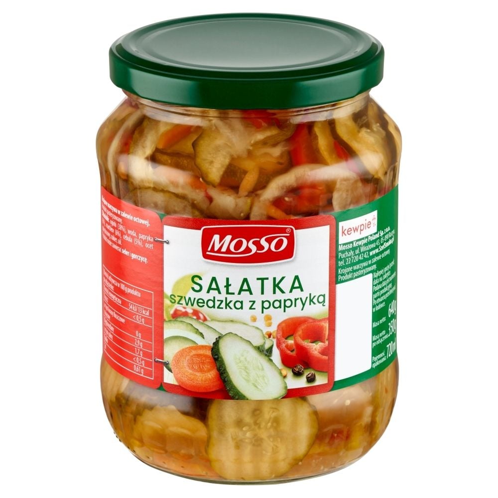 Mosso Sałatka szwedzka z papryką 640 g