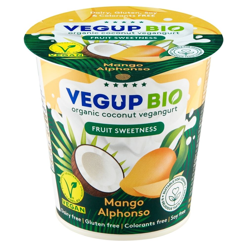 VEGUP BIO (desery kokosowe) PRODUKT KOKOSOWY MANGO BEZGLUTENOWY BIO 140 g - VEGUP BIO BP-5901104004411