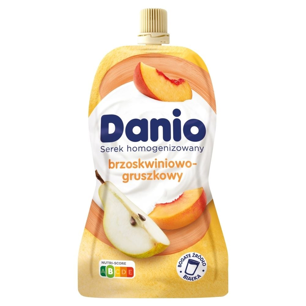 Danio Serek homogenizowany brzoskwiniowo-gruszkowy 140 g