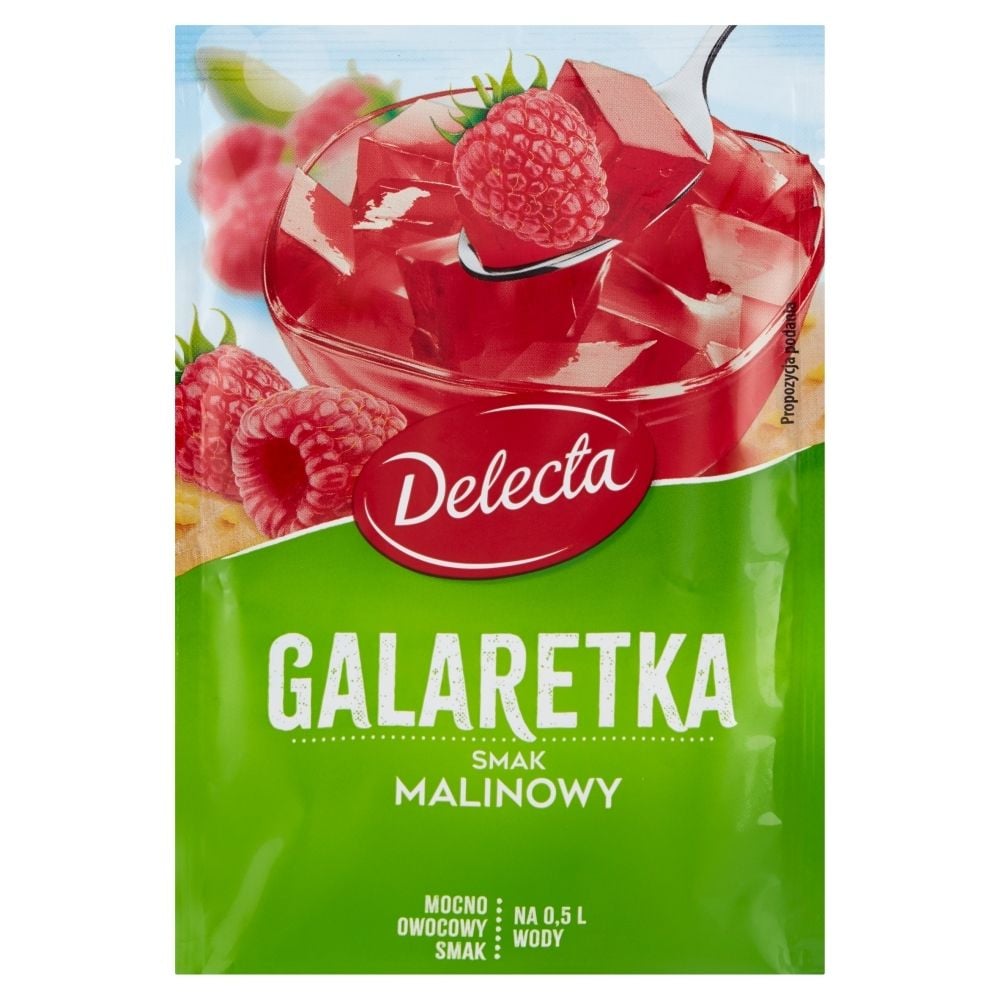 Delecta Galaretka smak malinowy 70 g