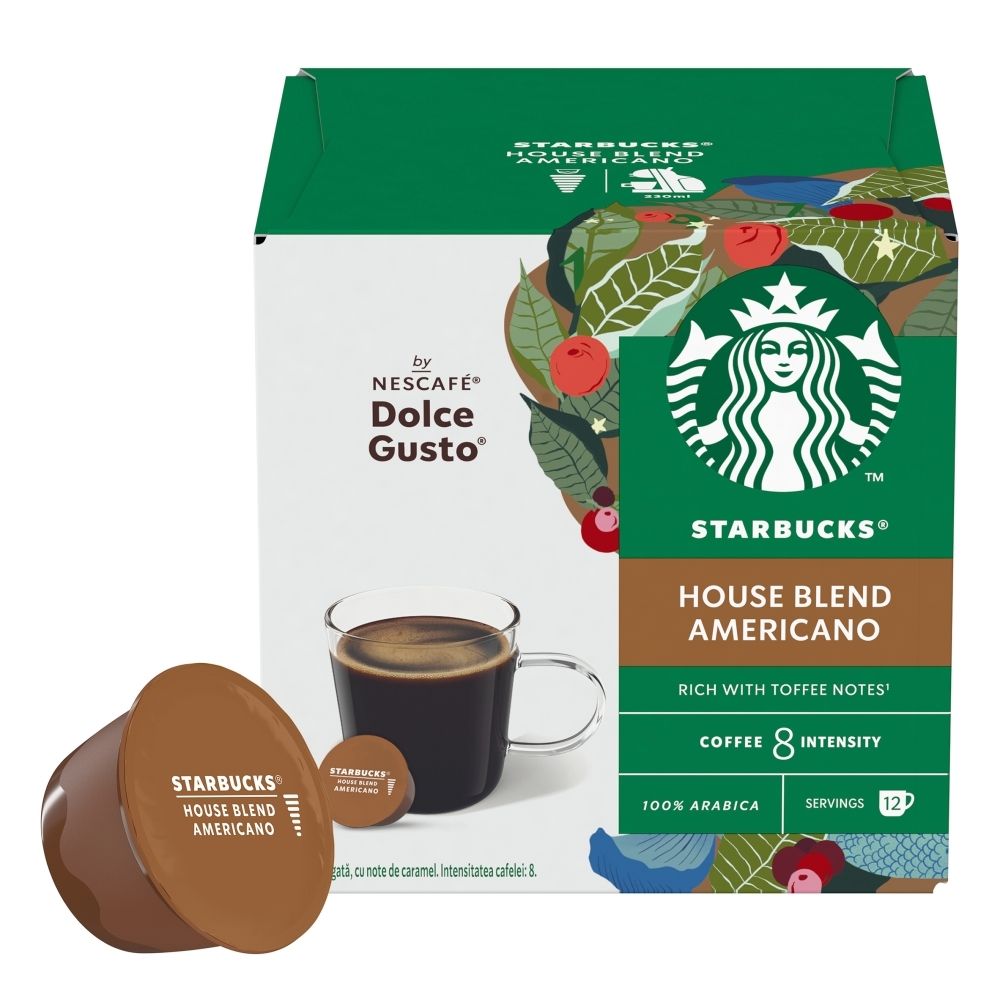 Starbucks Kapsułki Starbucks Americano House Blend do Dolce Gusto 12 kapsułek