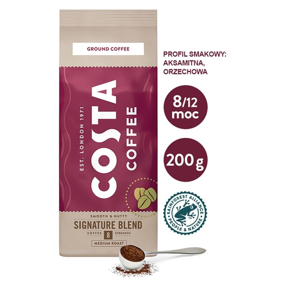COSTA COFFEE Kawa mielona COSTA COFFEE SIGN MEDIUM 200 G > Zyskaj 50zł za każde wydane 500zł! Nie czekaj! 