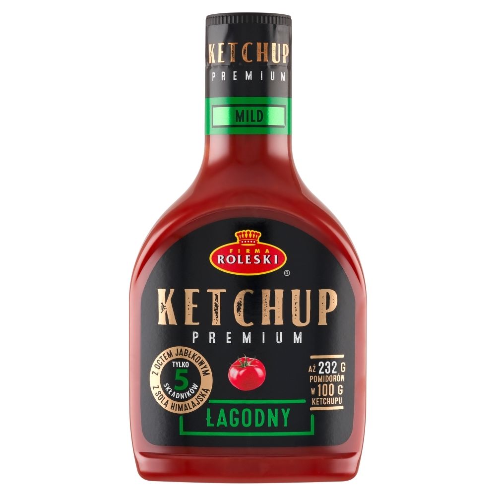 Roleski Ketchup Łagodny Premium 465g -