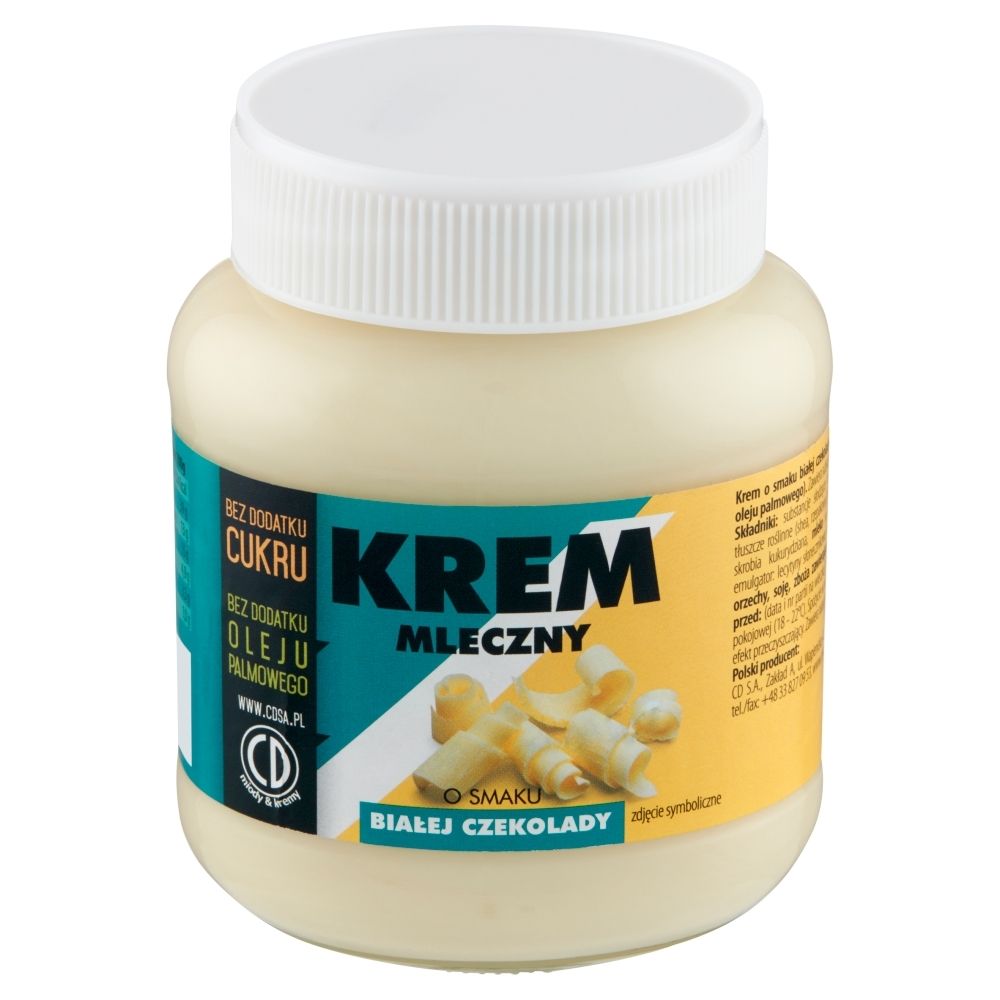 CD Krem o smaku białej czekolady bez dodatku cukru i